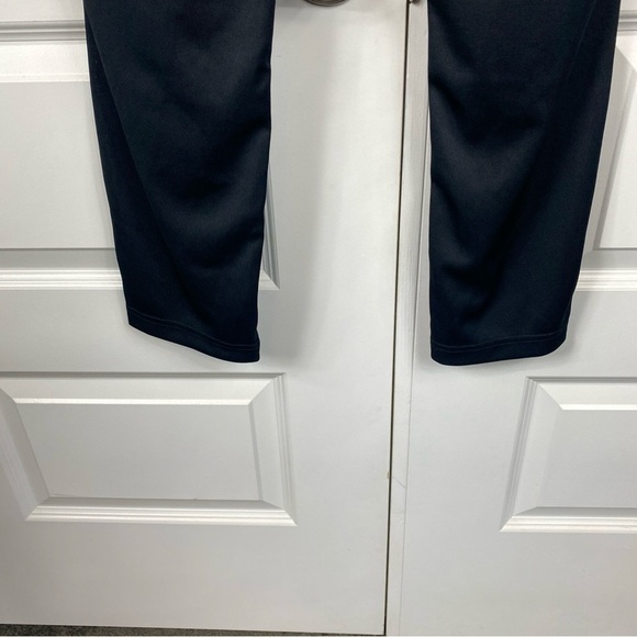 ADIDAS STRIPES TRICOT TRACK PANTS LARGE BLACK Classic Men’s Black White Stripe - Picture 6 of 7